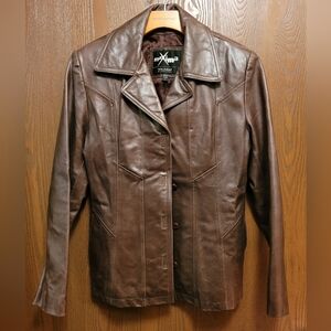 Wilson's Maxima Women's Chocolate Genuine Leather Jacket S